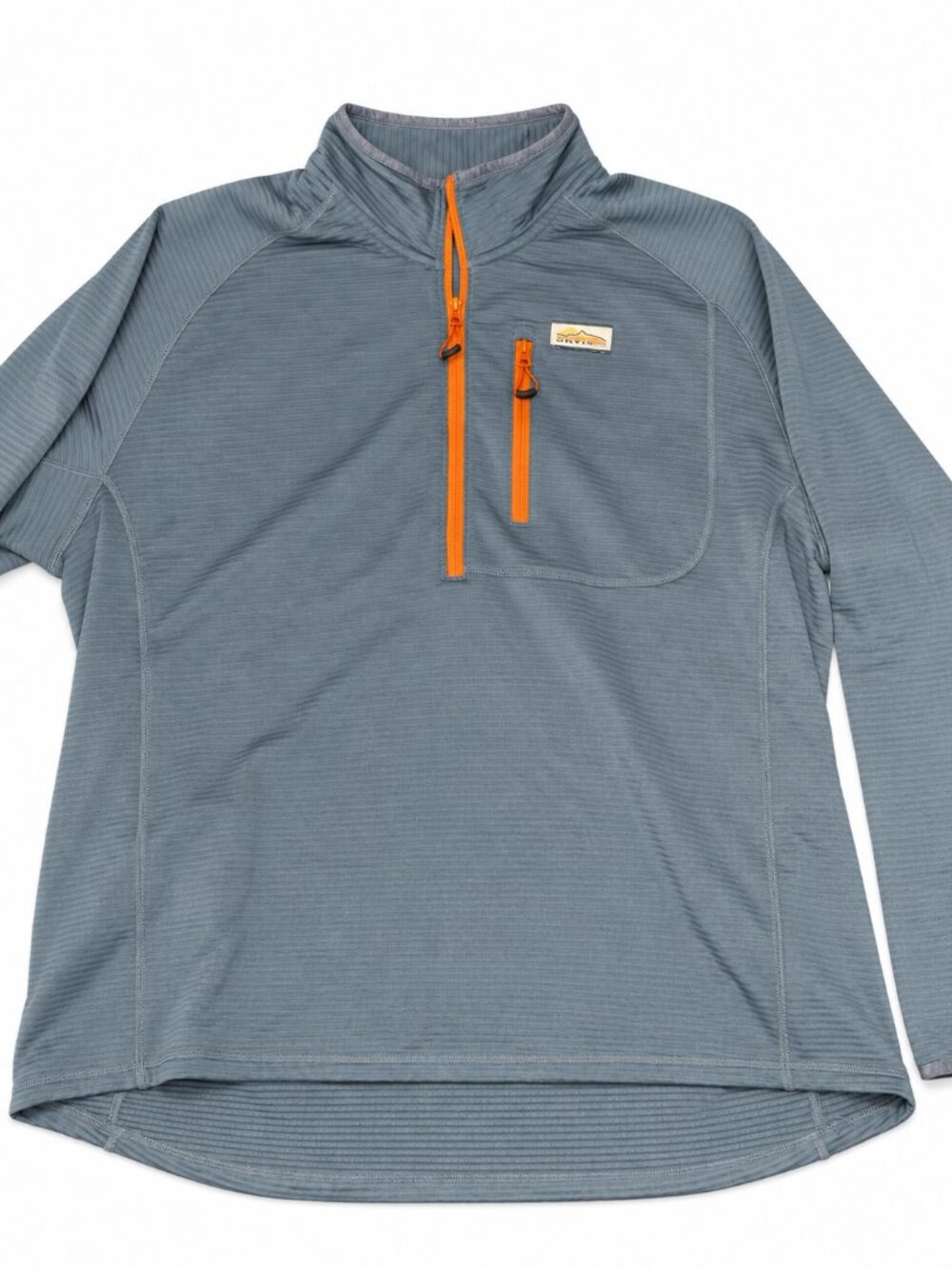 Orvis Navy & Orange Quarter Zip, Men’s XL
